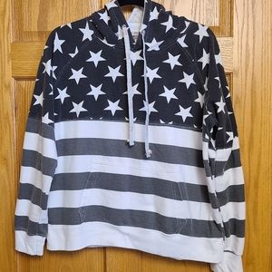 American Flag Sweatshirt Lightweight